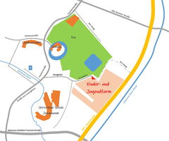 Anfahrt zur Kinder- und Jugendfarm Hoyerswerda